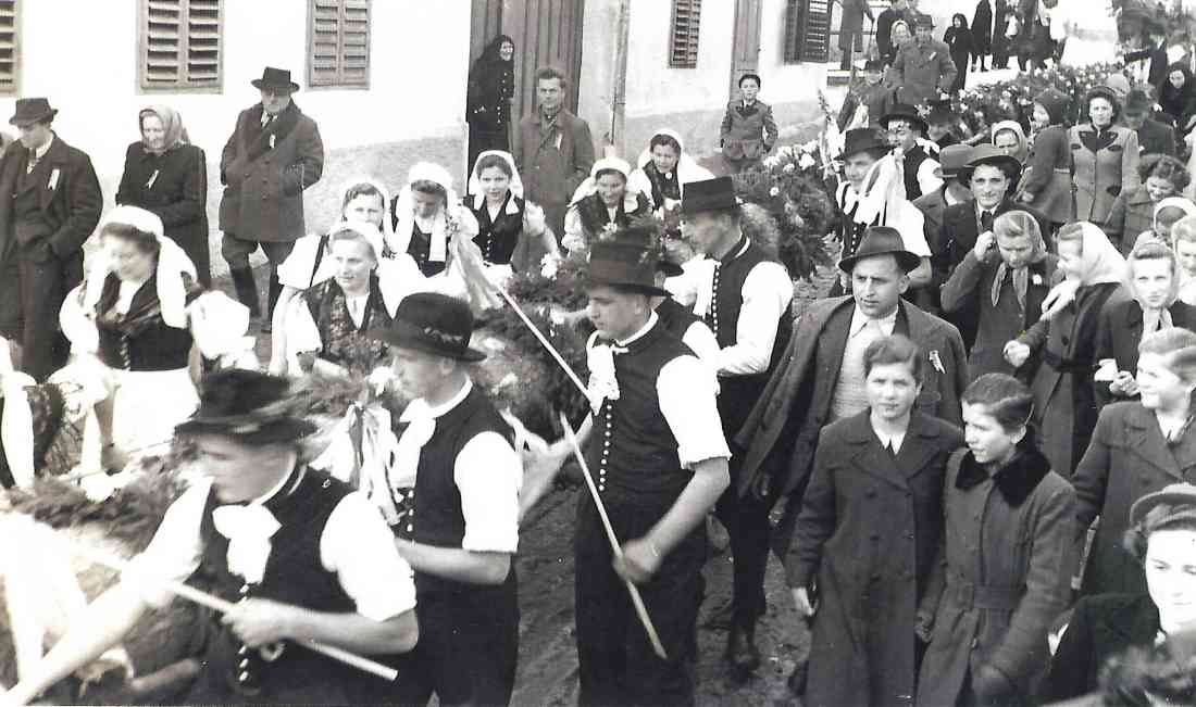 Blochziehen: Jormannsdorf 1949