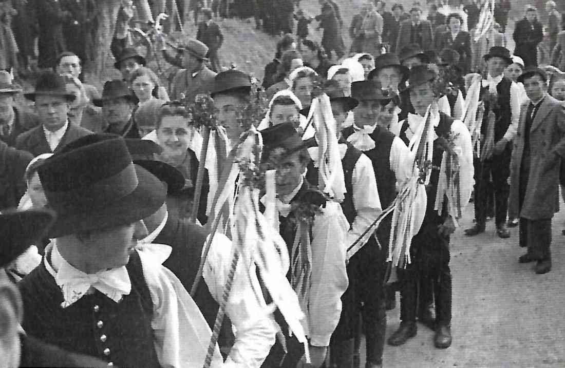 Jormannsdorf, Blochziehen 1949