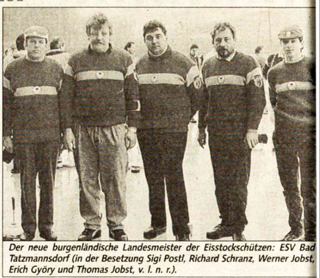 ESV Bad Tatzmannsdorf Landesmeister 1990