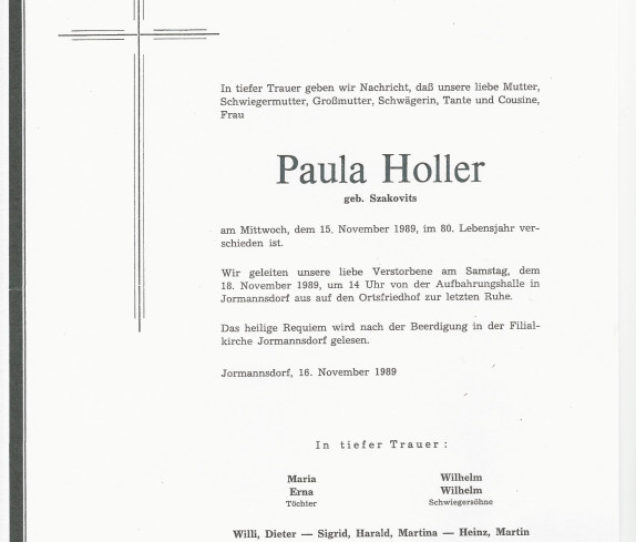 Parte Paula Holler