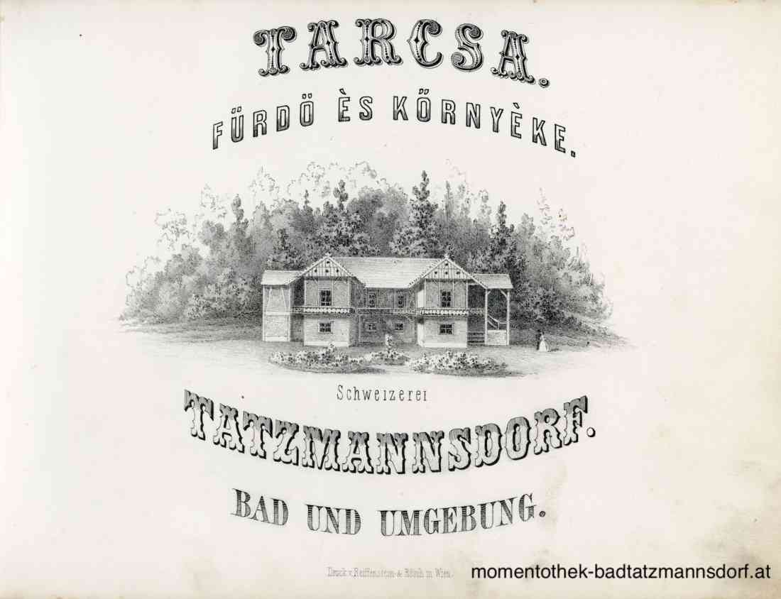 Die Schweizerei der Kurbetriebe um 1870